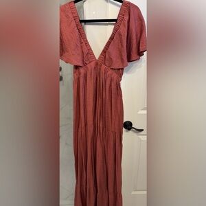 Mauve maxi dress size L